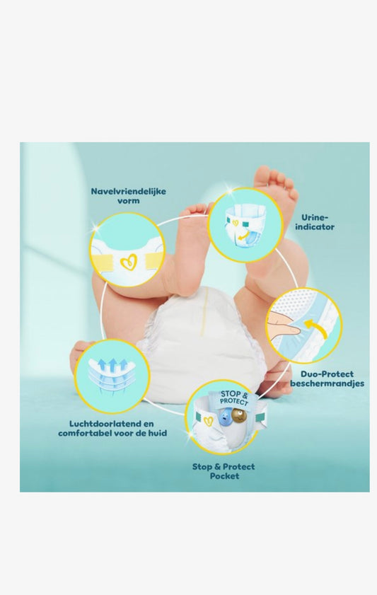 Pampers Premium Protection - Maat 2 (4kg-8kg) - 240 Luiers - Maandbox