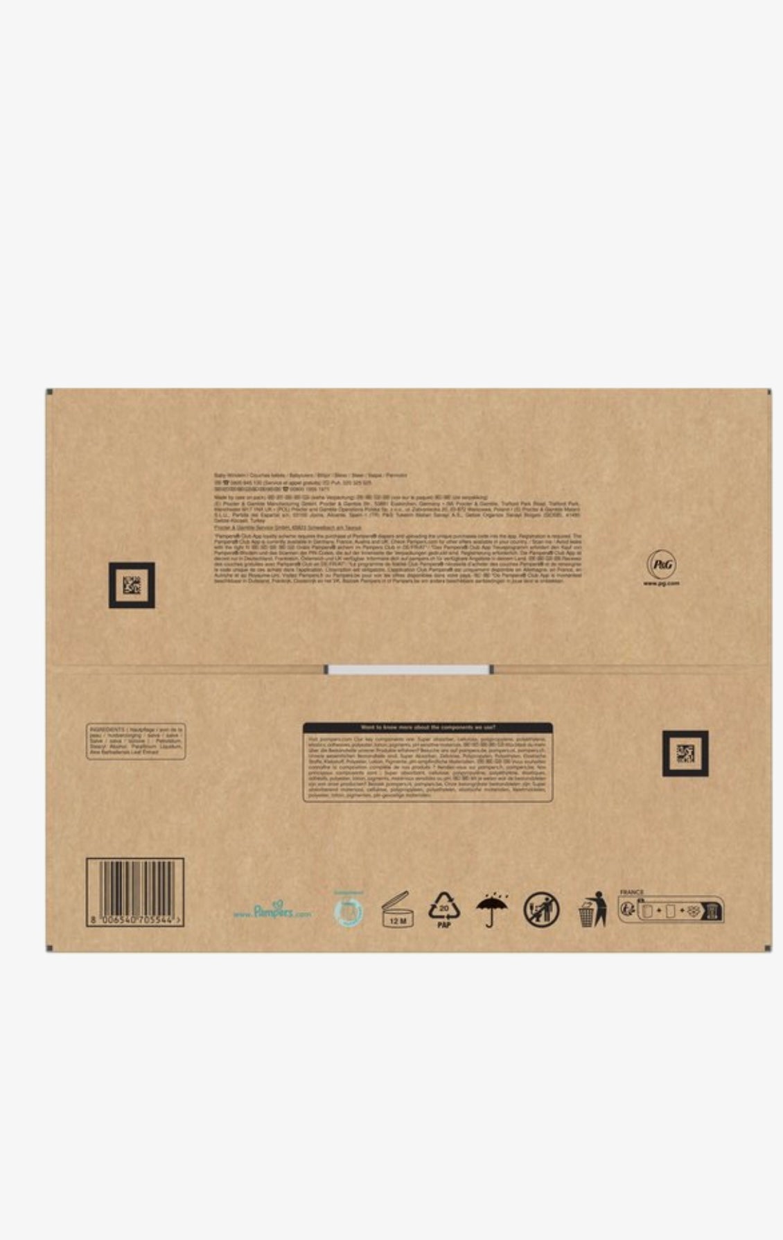 Pampers Premium Protection - Maat 2 (4kg-8kg) - 240 Luiers - Maandbox