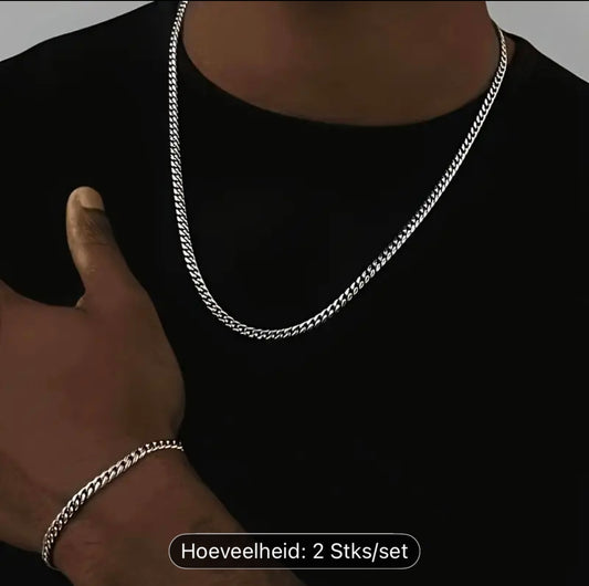 roestvrijstalen kettingset